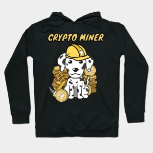 Funny Dalmatian is a Crypto Miner Hoodie